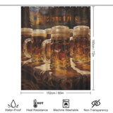 Rustic Brew Beer Shower Curtain