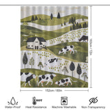 Rustic Cow Shower Curtain