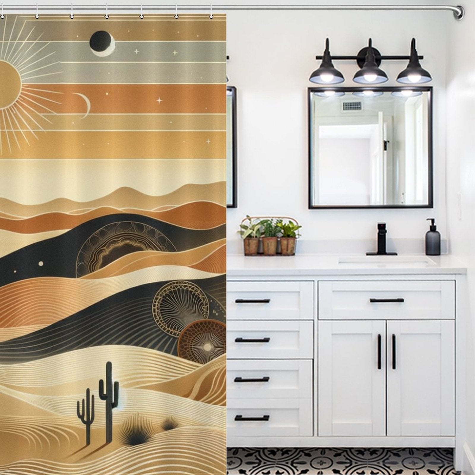 Rustic Desert Shower Curtain