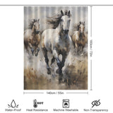 Rustic Horse Landscape Shower Curtain