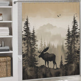 Rustic Moose Shower Curtain