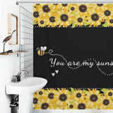 Rustic Sunshine Sunflower Shower Curtain