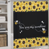 Rustic Sunshine Sunflower Shower Curtain