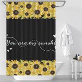 Rustic Sunshine Sunflower Shower Curtain