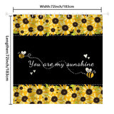 Rustic Sunshine Sunflower Shower Curtain