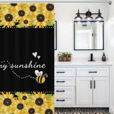 Rustic Sunshine Sunflower Shower Curtain