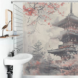 Sacred Spaces Pagoda Shower Curtain