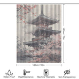 Sacred Spaces Pagoda Shower Curtain