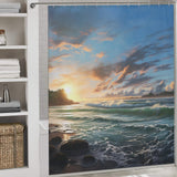 Sailboat Horizon Beach Shower Curtain