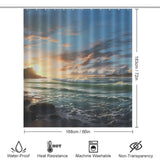 Sailboat Horizon Beach Shower Curtain