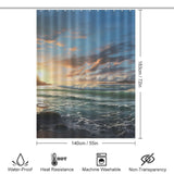 Sailboat Horizon Beach Shower Curtain