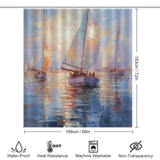 Sailboat Horizon Dance Beach Shower Curtain