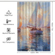 Sailboat Horizon Dance Beach Shower Curtain