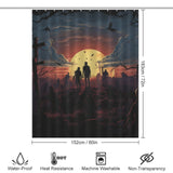 Satirical Horror Zombie Shower Curtain