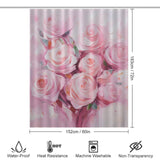 Scented Petals Pink Rose Shower Curtain
