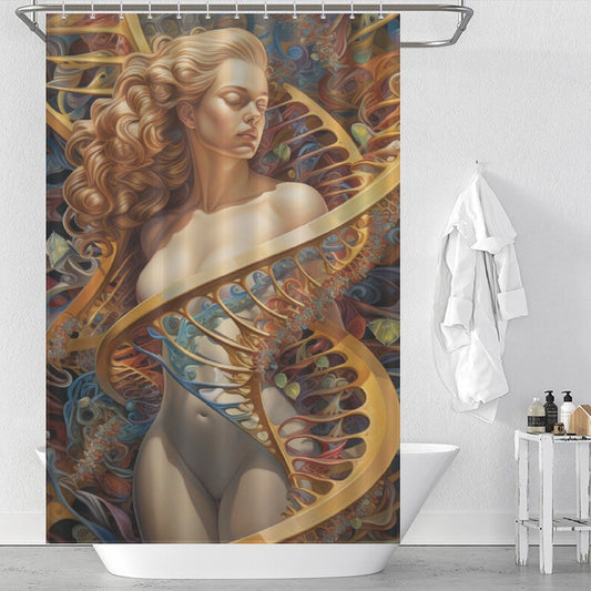 Science DNA Shower Curtain