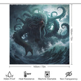 Sea Monster Kraken Shower Curtain