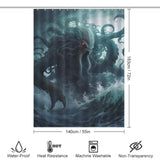 Sea Monster Kraken Shower Curtain