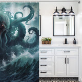 Sea Monster Kraken Shower Curtain