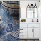 Seafarer Anchor Shower Curtain