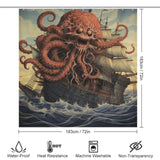 Seafaring Adventure Kraken Shower Curtain