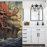 Seafaring Adventure Kraken Shower Curtain