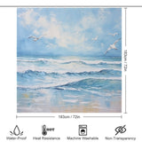 Seagull Beach Shower Curtain Ocean Bliss