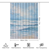 Seagull Beach Shower Curtain Ocean Bliss