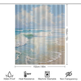 Seagull Wave Beach Shower Curtain