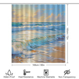 Seashell Shore Beach Shower Curtain