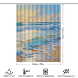 Seashell Shore Beach Shower Curtain