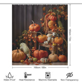 SeasonalDelight Pumpkin Shower Curtain