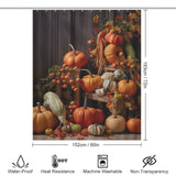 SeasonalDelight Pumpkin Shower Curtain