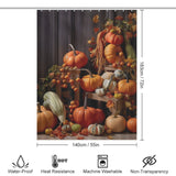 SeasonalDelight Pumpkin Shower Curtain