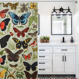 Serene Butterfly Garden Shower Curtain