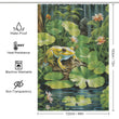 Serene Haven Frog Shower Curtain