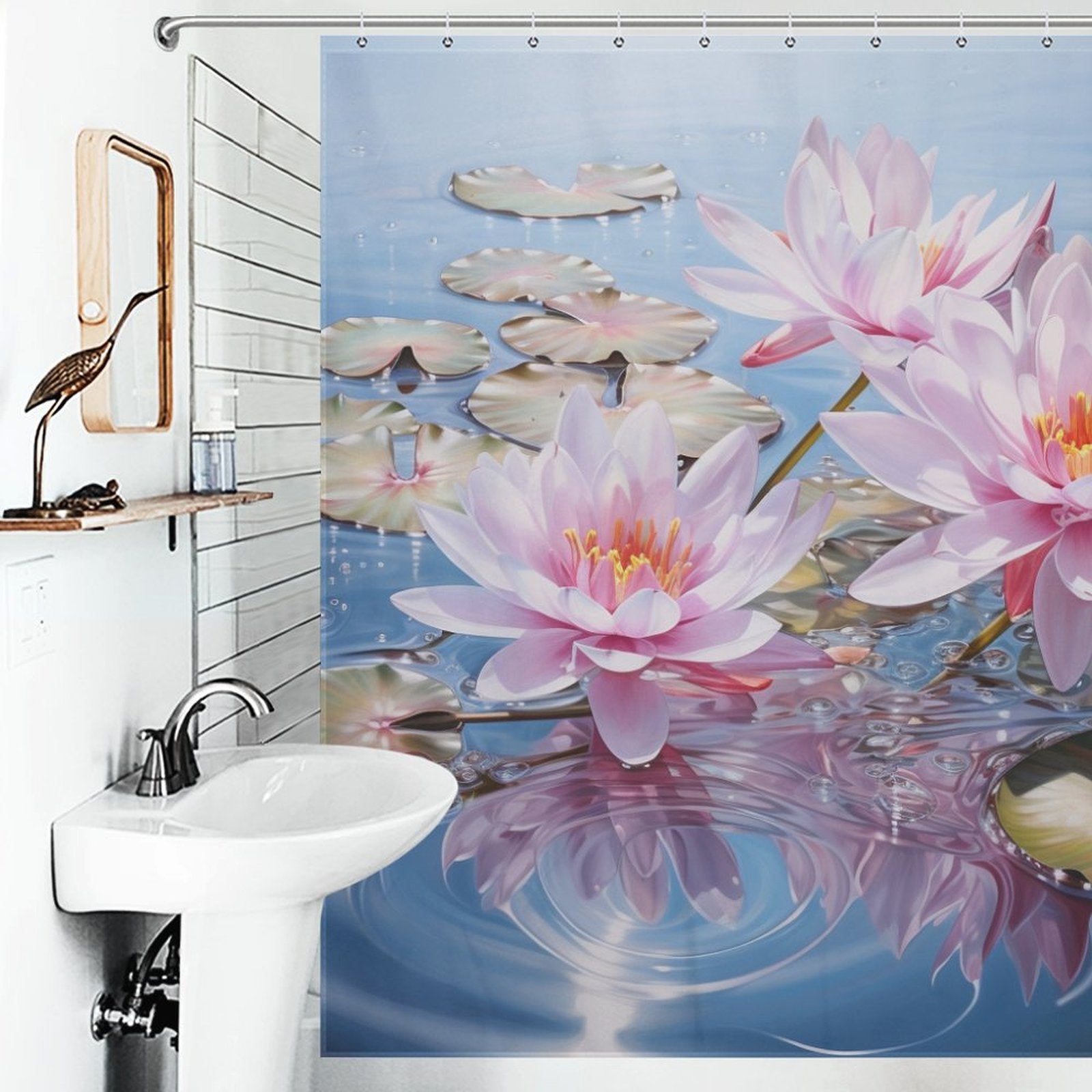 Serene Lotus Shower Curtain