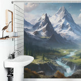 Serene Mountain Shower Curtain