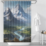 Serene Mountain Shower Curtain