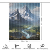 Serene Mountain Shower Curtain