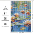 Serene Pond Lily Shower Curtain