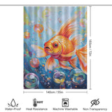 Serene Realistic Goldfish Shower Curtain