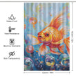 Serene Realistic Goldfish Shower Curtain