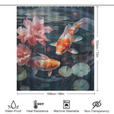 Serene goldfish shower curtain Elegance 