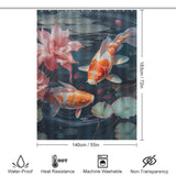 Serene goldfish shower curtain Elegance 