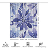 Serenity Periwinkle Shower Curtain