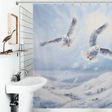 Snow Owl Shower Curtain