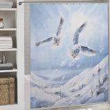 Snow Owl Shower Curtain