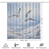 Snow Owl Shower Curtain