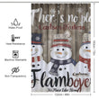 Snowman Family Winter Shower Curtain